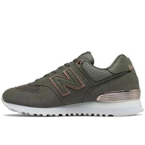 NEW BALANCE 574 'Dark Gray Olive Green' Running Shoes Size 8.5B